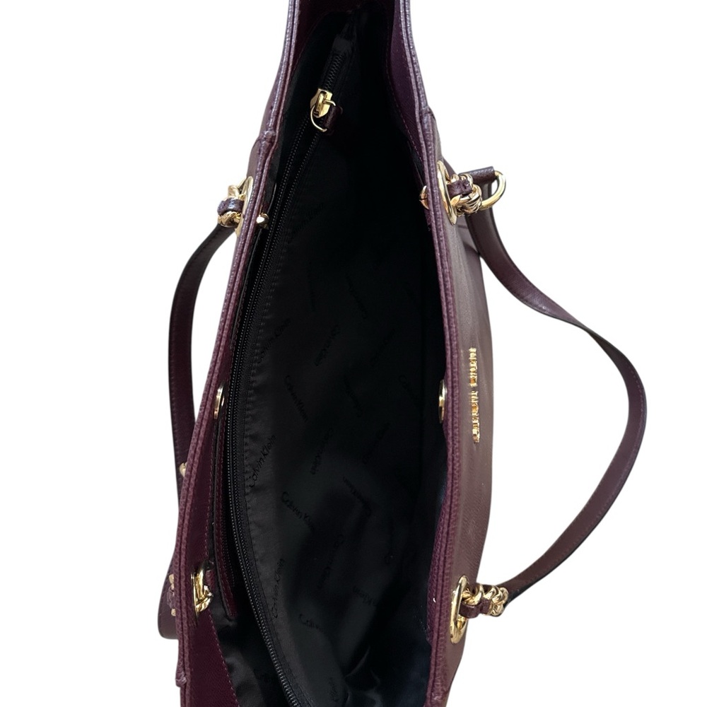 Calvin Klein Deep Burgundy Tote - Picture 3 of 3